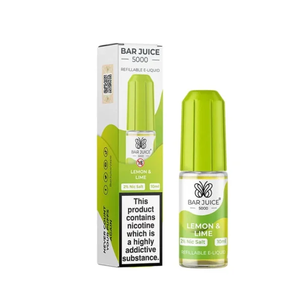 Lemon Lime Bar Juice 5000 10ml Nic Salts Eliquid