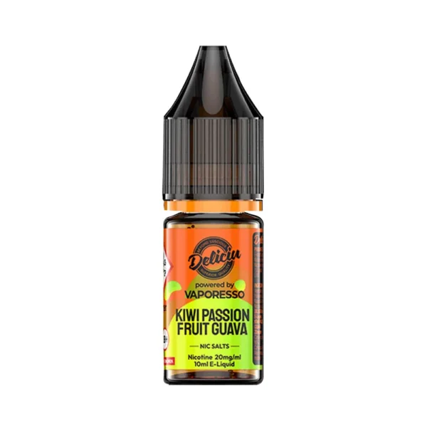 Kiwi Passion Fruit Guava Vaporesso Deliciu 10ml Nic Salts Eliquid