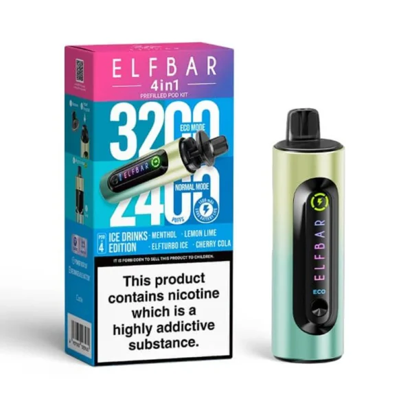 Ice Drinks Edition Elf Bar 4 in 1 3200 Puffs Disposable Vape