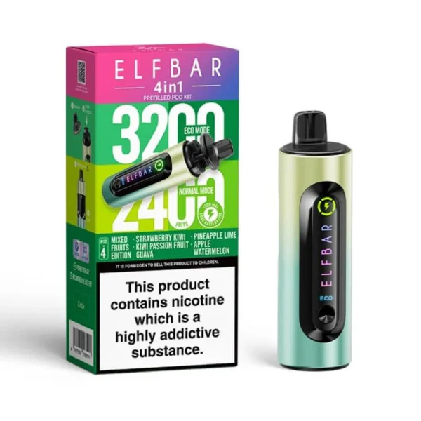 Mixed Fruits Edition Elf Bar 4 in 1 3200 Puffs Disposable Vape