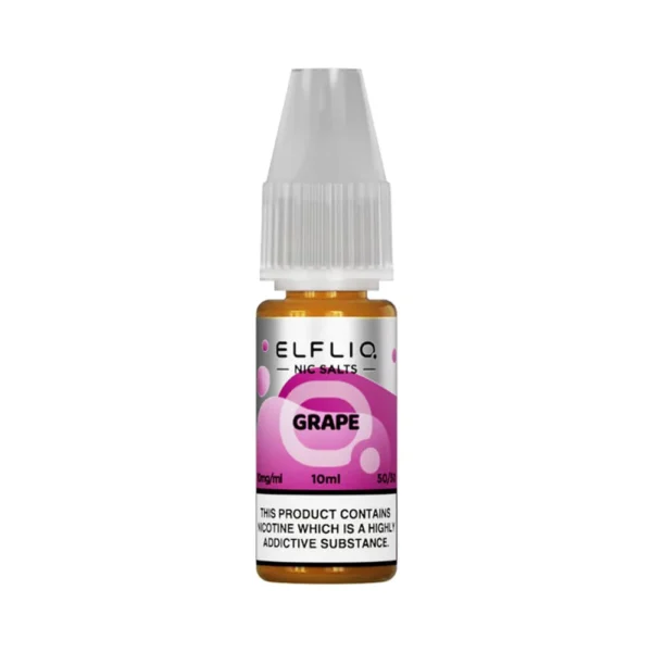 Grape ELFLIQ 10ml Nic Salts Eliquid