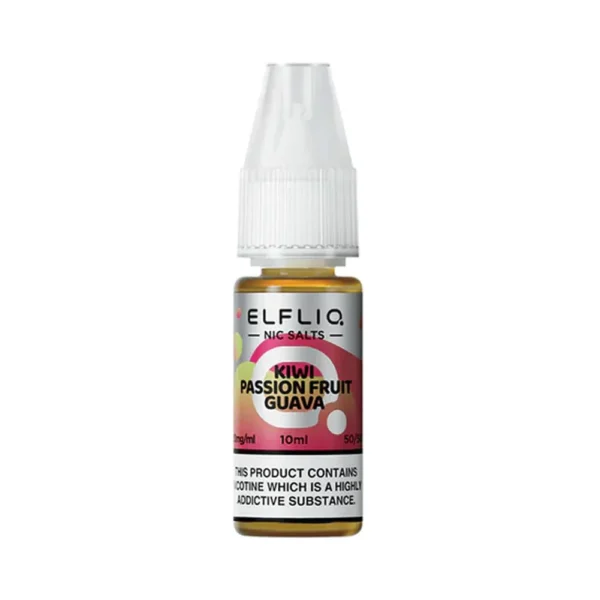 Kiwi Passion Fruit Guava ELFLIQ 10ml Nic Salts Eliquid