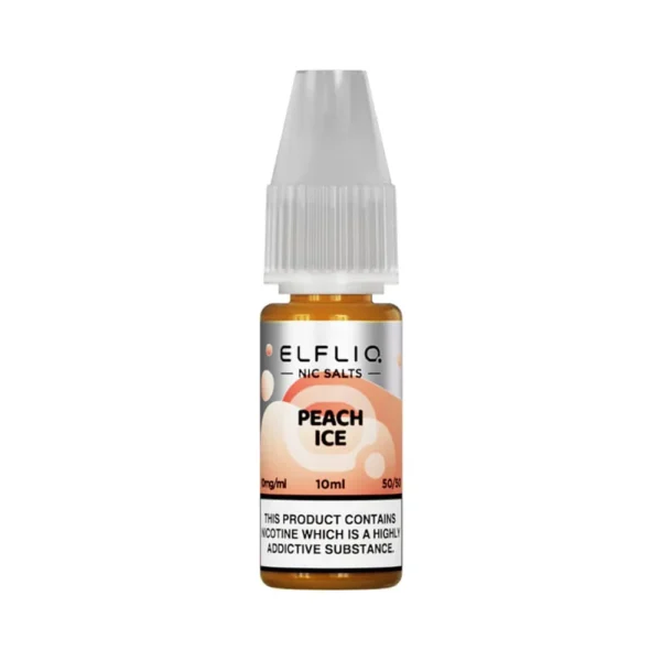 Peach Ice ELFLIQ 10ml Nic Salts Eliquid