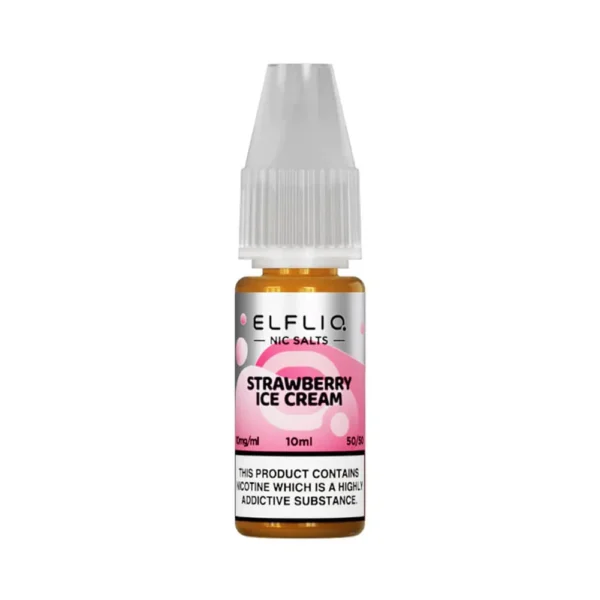 Strawberry Ice Cream ELFLIQ 10ml Nic Salts Eliquid