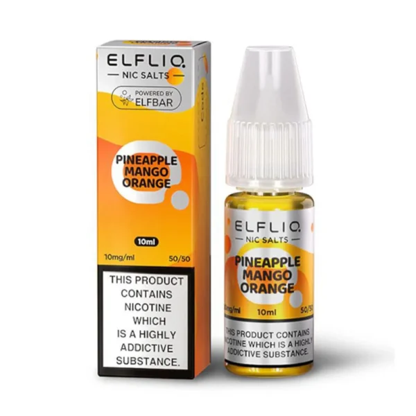 Pineapple Mango Orange ELFLIQ 10ml Nic Salts Eliquid