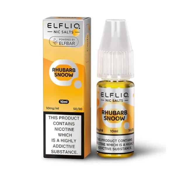 Rhubarb Snoow ELFLIQ 10ml Nic Salts Eliquid