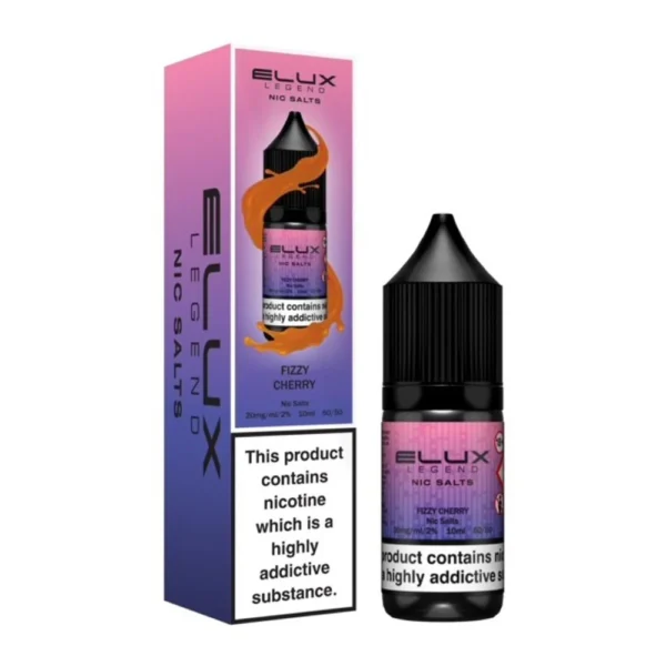 Fizzy Cherry Elux Legend 10ml Nic Salts Eliquid