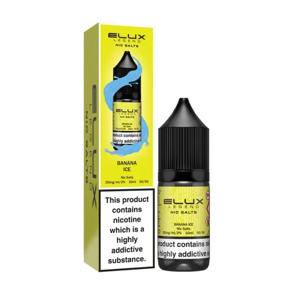 Banana Ice Elux Legend 10ml Nic Salts Eliquid