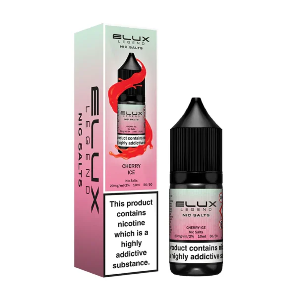 Cherry Ice Elux Legend 10ml Nic Salts Eliquid