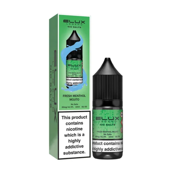 Fresh Menthol Mojito Elux Legend 10ml Nic Salts Eliquid