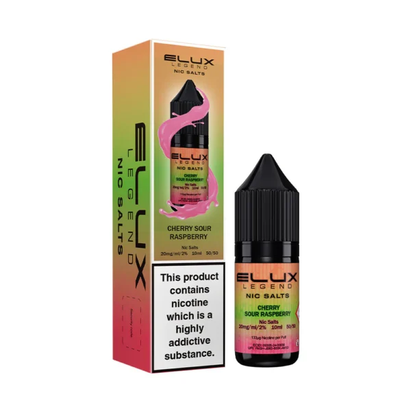 Cherry Sour Raspberry Elux Legend 10ml Nic Salts Eliquid