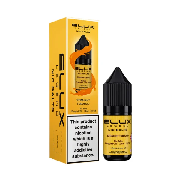 Straight Tobacco Elux Legend 10ml Nic Salts Eliquid