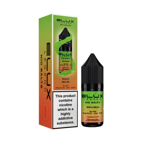 Triple Melon Elux Legend 10ml Nic Salts Eliquid