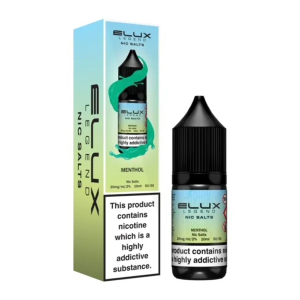 Menthol Elux Legend 10ml Nic Salts Eliquid