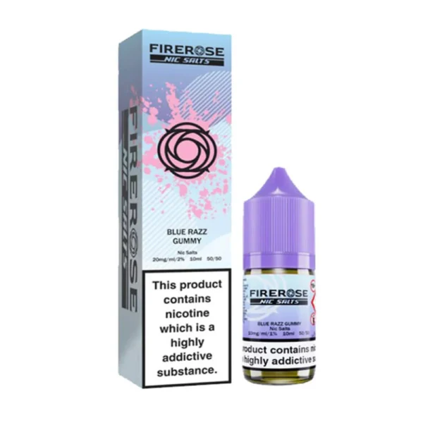 Blue Razz Gummy Firerose 5000 10ml Nic Salts Eliquid