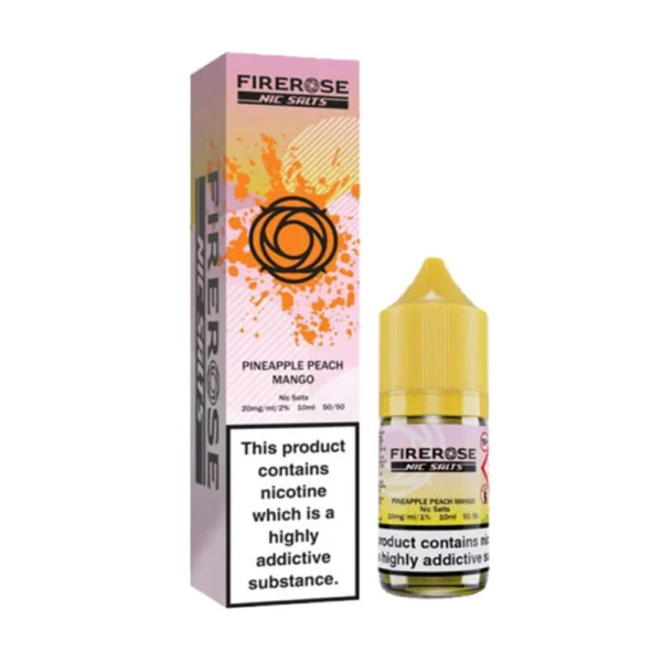 Pineapple Peach Mango Firerose 5000 10ml Nic Salts Eliquid