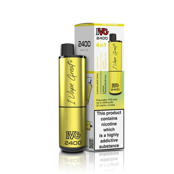 4 in 1 Lemon Edition IVG 2400 Disposable Vape