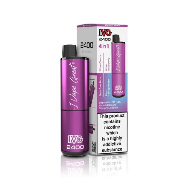 4 in 1 Plum Edition IVG 2400 Disposable Vape