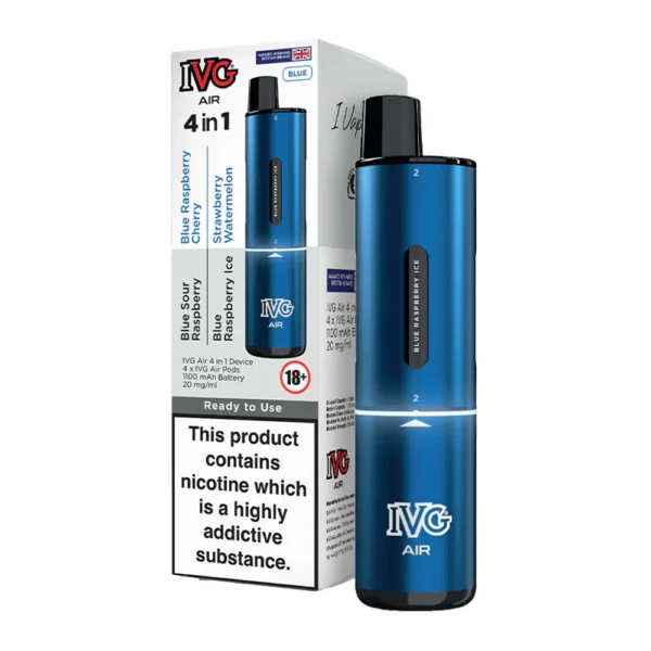 Blue Edition IVG Air 4-in-1 2400 Disposable Vape