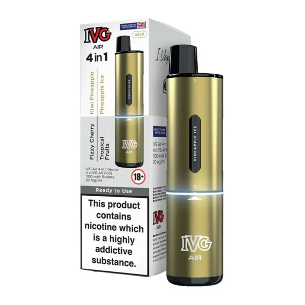 Gold Edition IVG Air 4-in-1 2400 Disposable Vape