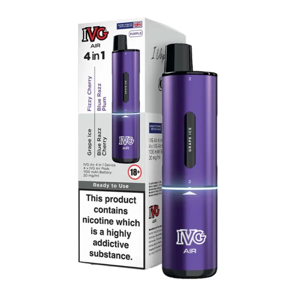 Purple Edition IVG Air 4-in-1 2400 Disposable Vape