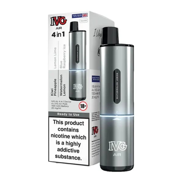 Silver Edition IVG Air 4-in-1 2400 Disposable Vape