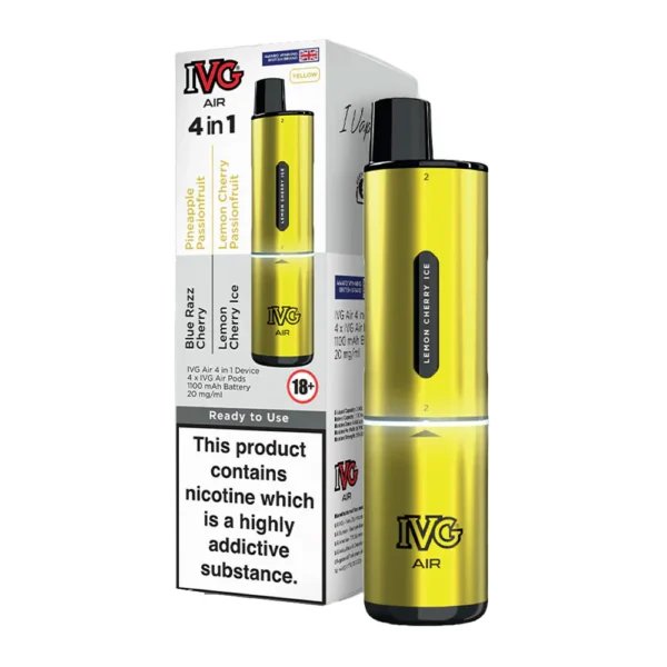 Yellow Edition IVG Air 4-in-1 2400 Disposable Vape