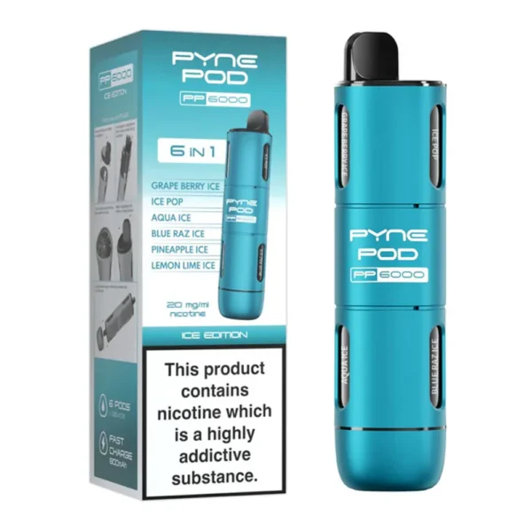 Ice Edition PYNE POD 6 in 1 6000 Puffs Disposable Vape