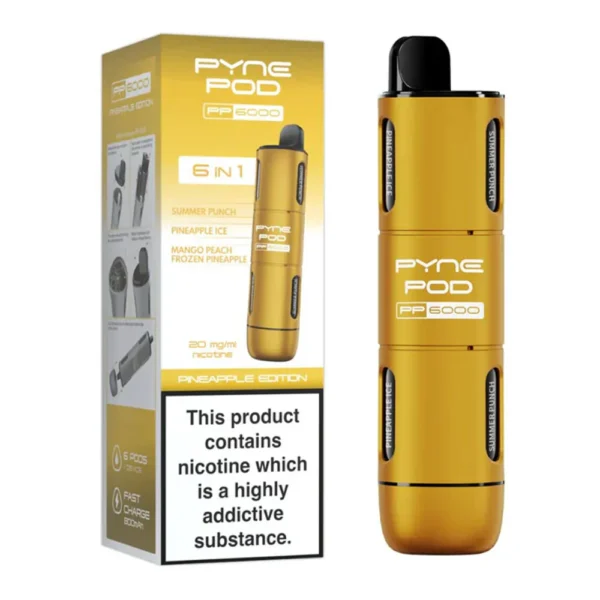 Pineapple Edition PYNE POD 6 in 1 6000 Puffs Disposable Vape