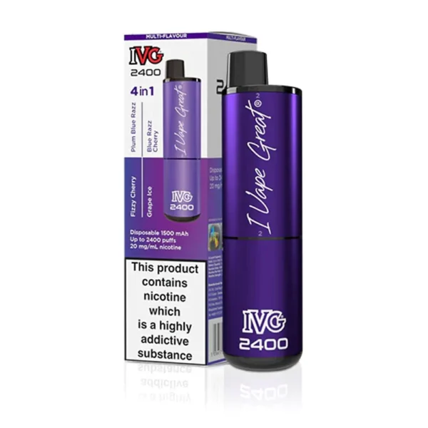 4 in 1 Purple Edition IVG 2400 Disposable Vape