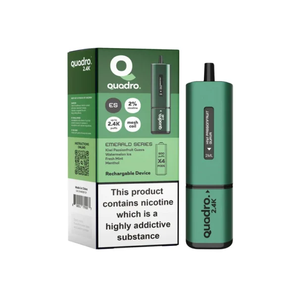 Emerald Series Quadro 4 in 1 2400 Puffs Disposable Vape