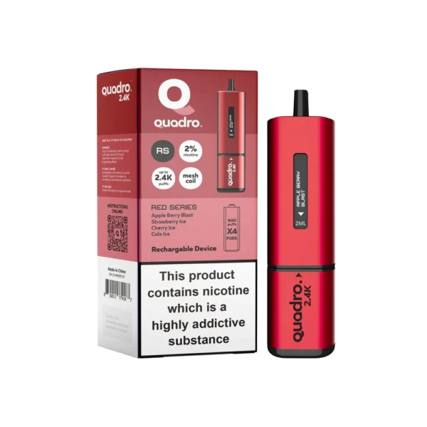 Red Series Quadro 4 in 1 2400 Puffs Disposable Vape