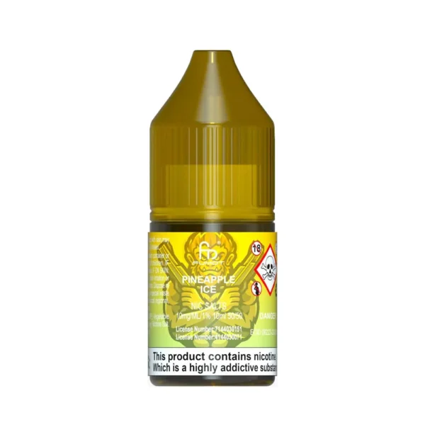 Pineapple Ice RandM 10ml Nic Salts Eliquid