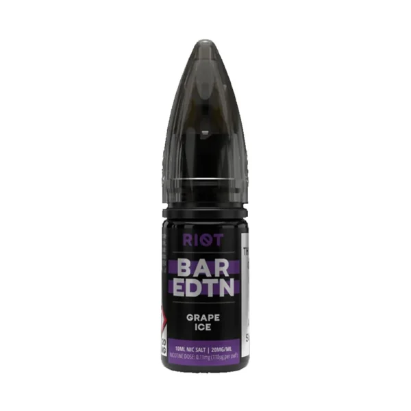 Grape Ice Riot Squad Bar Edtn 10ml Nic Salts Eliquid