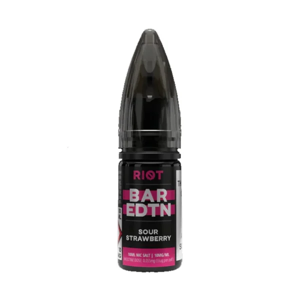 Sour Strawberry Riot Squad Bar Edtn 10ml Nic Salts Eliquid