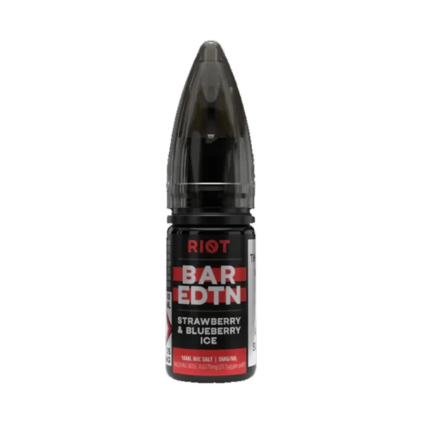 Strawberry Blueberry Ice Riot Squad Bar Edtn 10ml Nic Salts Eliquid