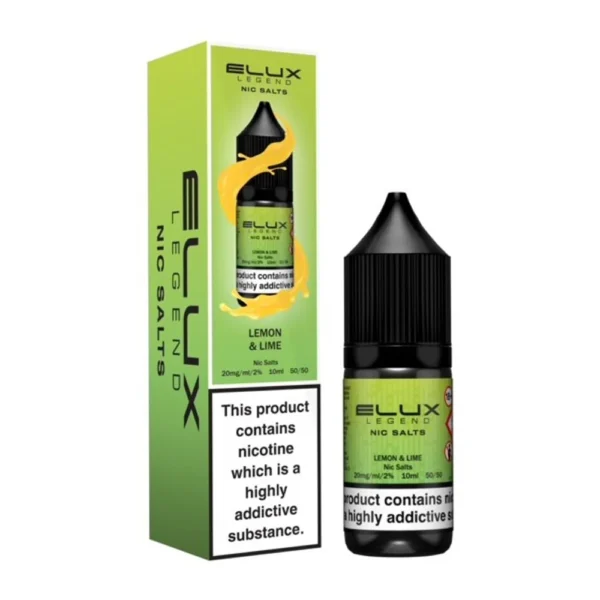 Lemon Lime Elux Legend 10ml Nic Salts Eliquid