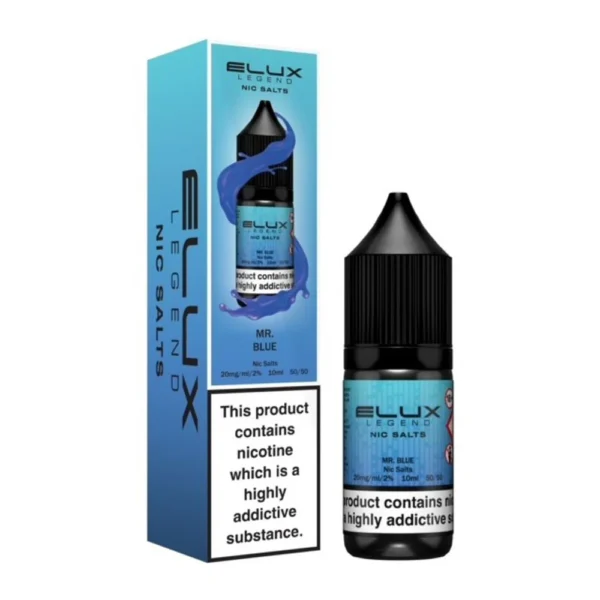 Mr Blue Elux Legend 10ml Nic Salts Eliquid