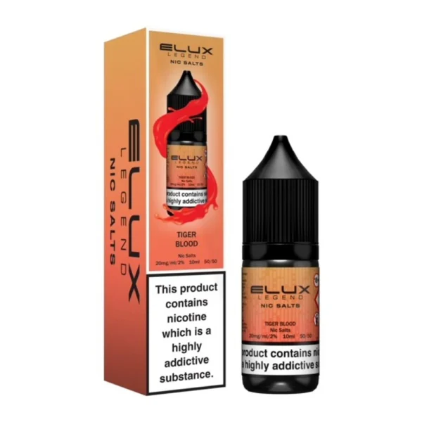 Tiger Blood Elux Legend 10ml Nic Salts Eliquid